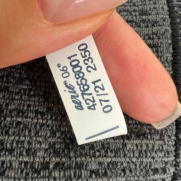 Offline Dark Gray Stripe Scoop Neck Sleeveless Pullover Knit Tank Top Size L - Picture 8 of 9